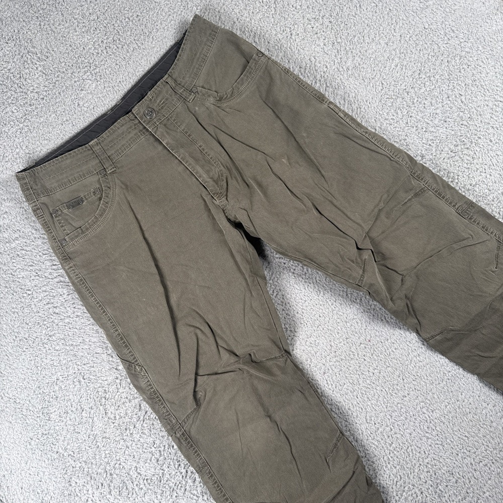 Kuhl Revolvr Pants Mens 34x30 Cargo VTG Patina Dye Stretch Military Hike